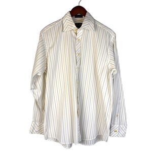 A. Santoni Button‎ Down Shirt Mens Size Medium Business Casual Vintage